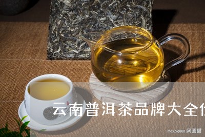 云南普洱茶品牌大全价格表/2023081792846