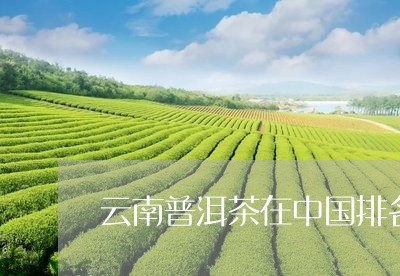 云南普洱茶在中国排名/2023080379501