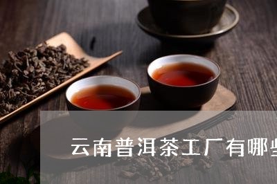 云南普洱茶工厂有哪些品牌/2023112564727