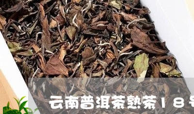 云南普洱茶熟茶18号/2023120623036