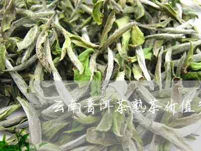 云南普洱茶熟茶价值多少/2023081477471