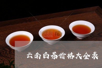 云南白茶价格大全表/2023121672502