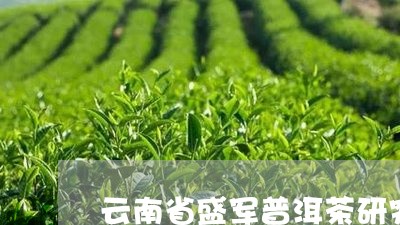 云南省盛军普洱茶研究/2023093049794