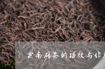 云南砖茶的功效与作用/2023092255248