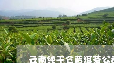 云南纯干仓普洱茶公司/2023072458492