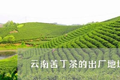 云南苦丁茶的出厂地址/2023092151593