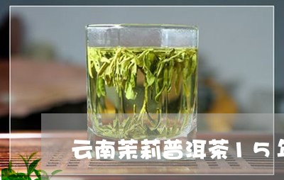 云南茉莉普洱茶15年熟普洱茶饼/2023060379484