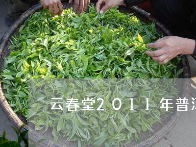 云春堂2011年普洱/2023092471395