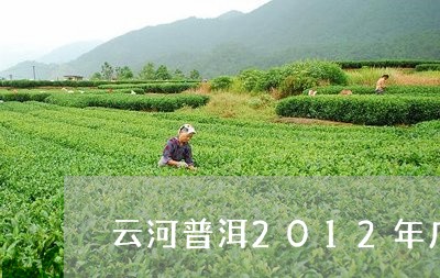 云河普洱2012年广州茶博会金奖/2023060355028