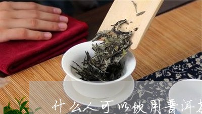 什么人可以饮用普洱茶/2023093038472