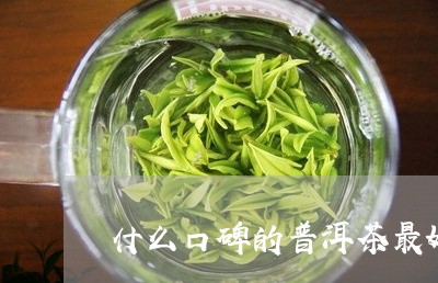 什么口碑的普洱茶最好/2023080257949