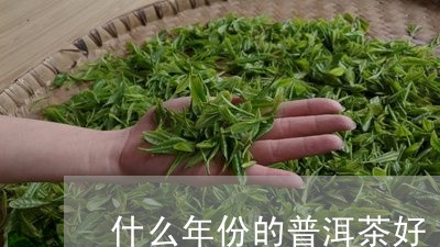 什么年份的普洱茶好/2023071192494