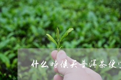 什么时候买普洱茶便宜一点/2023110225260