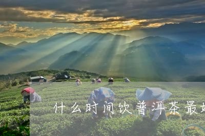 什么时间饮普洱茶最好/2023062293713