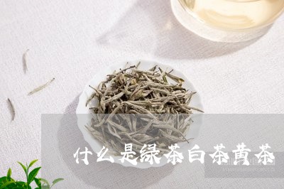 什么是绿茶白茶黄茶/2023081282916