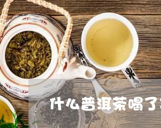 什么普洱茶喝了减肚子/2023080125858