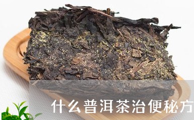 什么普洱茶治便秘方法最有效/2023082885058