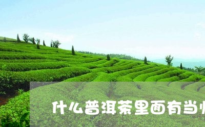 什么普洱茶里面有当归/2023092961793