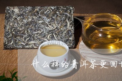 什么样的普洱茶更回甘/2023092674817