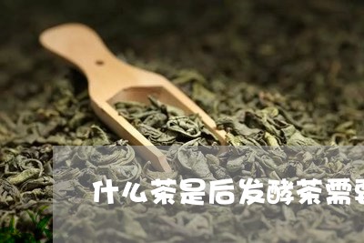 什么茶是后发酵茶需要发酵的茶/2023060108160