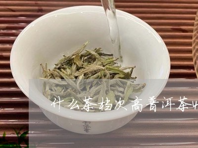 什么茶档次高普洱茶4大茶厂/2023052785248