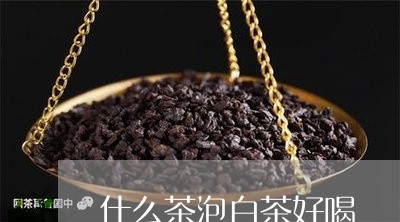 什么茶泡白茶好喝/2023061538359