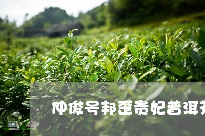 仲俊号邦歪贵妃普洱茶/2023092891794