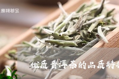 优质普洱茶的品质特征/2023062319261