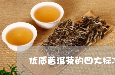 优质普洱茶的四大标准/2023092992512