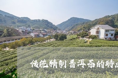 传统精制普洱茶的特点包括/2023112571406