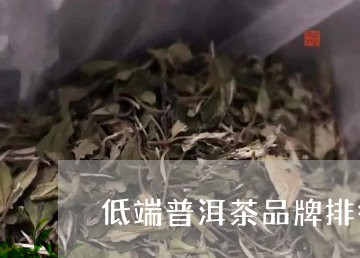 低端普洱茶品牌排行榜/2023093029413