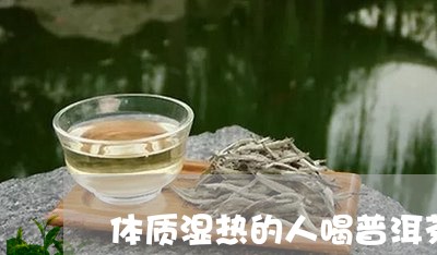 体质湿热的人喝普洱茶/2023100606403