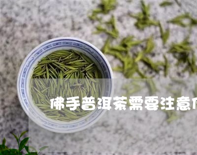 佛手普洱茶需要注意什么/2023122072614