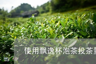 使用飘逸杯泡茶投茶量/2023092002813