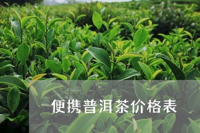 便携普洱茶价格表/2023120433047