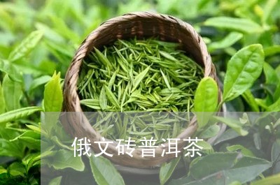 俄文砖普洱茶/2023042764329