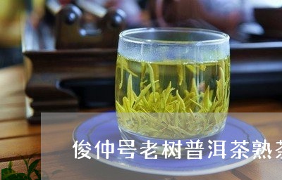 俊仲号老树普洱茶熟茶/2023120629615