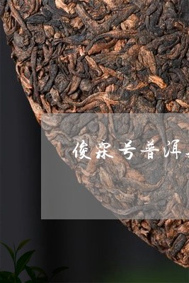 俊霖号普洱茶/2023042889287