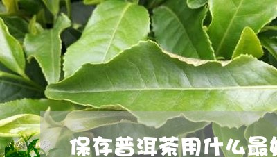 保存普洱茶用什么最好/2023062703747