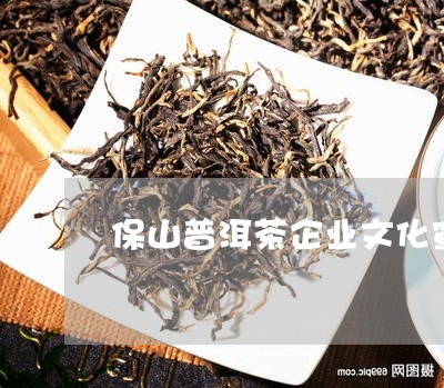 保山普洱茶企业文化宣传/2023082898292