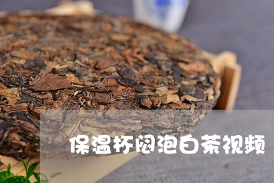 保温杯闷泡白茶视频/2023071536505