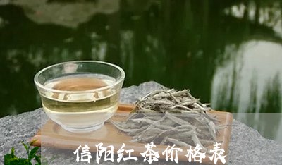 信阳红茶价格表/2023050165206