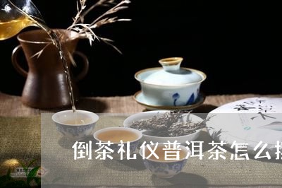 倒茶礼仪普洱茶怎么摆放/2023102426358