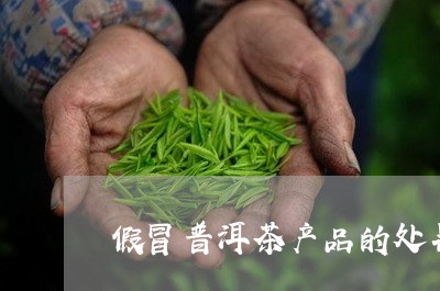 假冒普洱茶产品的处罚/2023062472816