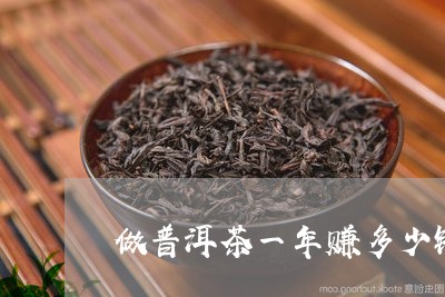 做普洱茶一年赚多少钱/2023061439635