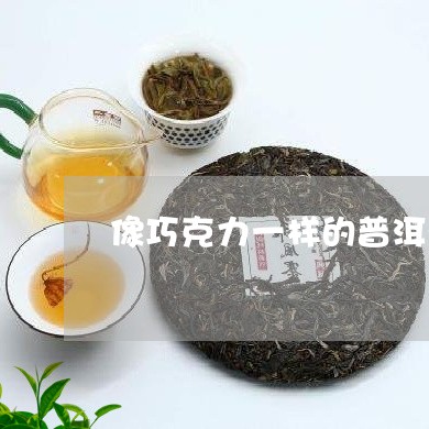 像巧克力一样的普洱茶/2023092725139