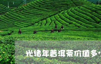 光绪年普洱茶价值多少/2023080255836