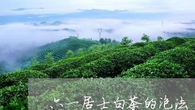 六一居士白茶的泡法/2023071555945