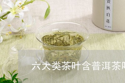 六大类茶叶含普洱茶吗/2023061463804