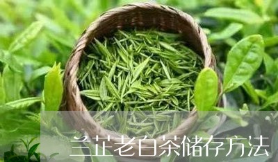 兰芷老白茶储存方法/2023121777259